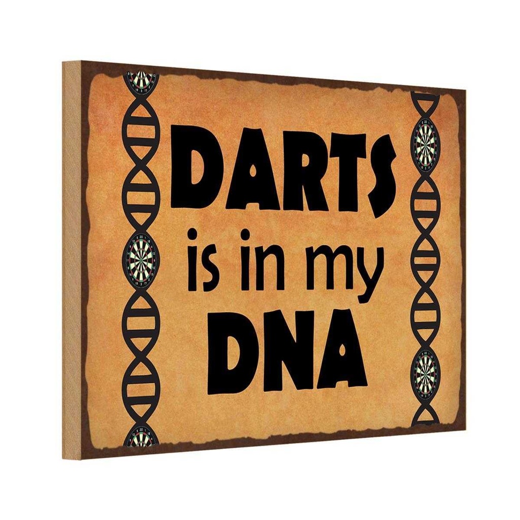 Holzschild 20x30 cm Darts is in my DANN Sport Hobby