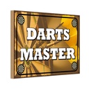 Holzschild 20x30 cm Darts Master Sport Hobby