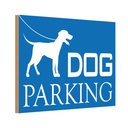 Holzschild 20x30 cm Dog Parking Tier Haustier