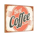 Holzschild 20x30 cm Kaffee best Coffee in town Essen Trinken