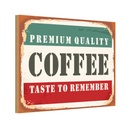Holzschild 20x30 cm Premium Quality Coffee Kaffee Dekoration