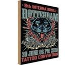 Holzschild 30x20 cm Tattoo Rotterdam Convention 20 june Dekoration