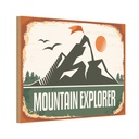 Holzschild 20x30 cm Mountain Explorer Dekoration