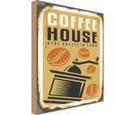 Holzschild 30x20 cm Kaffee Coffee House best in town Essen Trinken