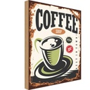 Holzschild 30x20 cm Kaffee Coffee Shop premium Essen Trinken