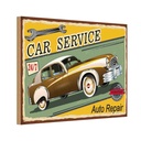 Holzschild 20x30 cm Car Service 24/7 Auto repair Garage Werkstatt