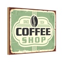 Holzschild 20x30 cm Kaffee Coffee Shop since 1934 Essen Trinken