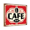 Holzschild 20x30 cm Cafe bar Kaffee since 1934 Essen Trinken