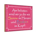 Holzschild 20x30 cm am liebsten sind die mit Sonne