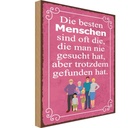Holzschild 30x20 cm die besten Menschen sind oft Spruch Zitat