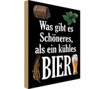 Holzschild 30x20 cm was schöneres als kühles Bier Essen Trinken