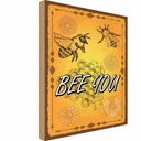 Holzschild 30x20 cm Bee you Biene Honig Imkerei Dekoration