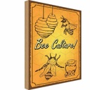 Holzschild 30x20 cm Bee culture Biene Honig Imkerei