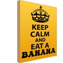 Holzschild 30x20 cm Keep Calm and eat a Banana