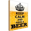 Holzschild 30x20 cm Keep Calm and have a Beer Bier