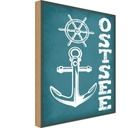 Holzschild 30x20 cm Ostsee Anker See Schiff Deutschland
