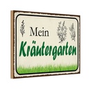 Holzschild 20x30 cm mein Kräutergarten Garten Geschenk