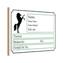 Holzschild 20x30 cm Pferde Name Vater Mutter geb. am Tier Haustier
