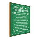 Holzschild 30x20 cm Traktor unser in Ewigkeit Amen Dekoration