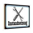 Holzschild 20x30 cm Instandsetzung Reparatur Beruf Arbeit