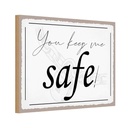 Holzschild 20x30 cm you keep me safe Dekoration