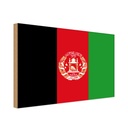 Holzschild 20x30 cm Afghanistans Afghanistan Flagge Fahne Wappen