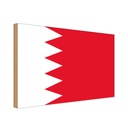 Holzschild 20x30 cm Bahrain Bahrains Fahne Flagge Wappen
