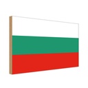 Holzschild 20x30 cm Bulgariens Bulgaria Flagge Fahne Wappen