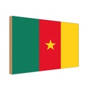 Holzschild 20x30 cm Kameruns Cameroon Flagge Fahne Wappen