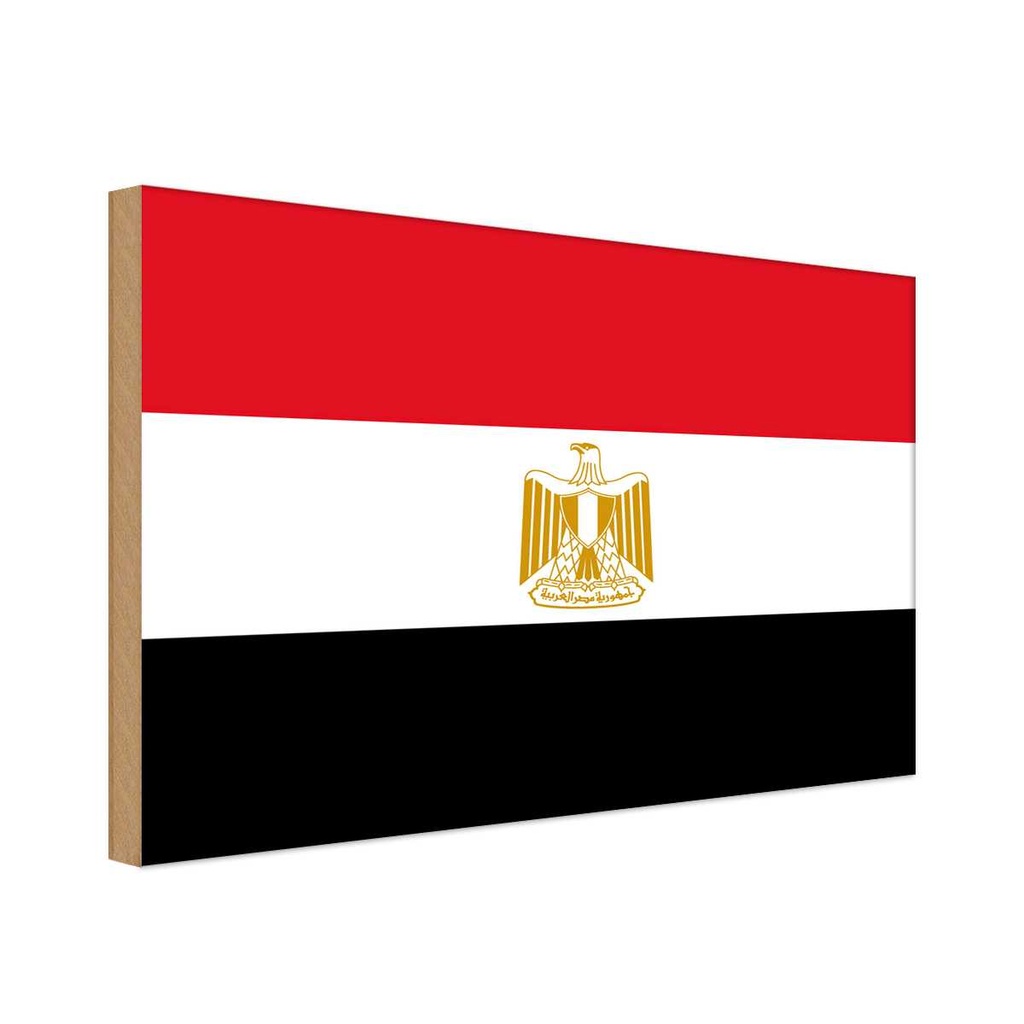 Holzschild 20x30 cm Ägyptens Egypt Flagge Fahne Wappen