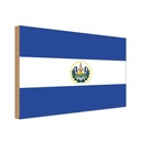 Holzschild 20x30 cm El Salvadors Salvador Flagge Fahne Wappen