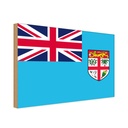 Holzschild 20x30 cm Fidschis Fiji Flagge Fahne Wappen