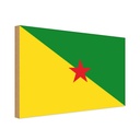 Holzschild 20x30 cm Französisch?Guayanas French Flagge Fahne Wappen