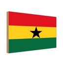 Holzschild 20x30 cm Ghanas Ghana Flagge Fahne Wappen