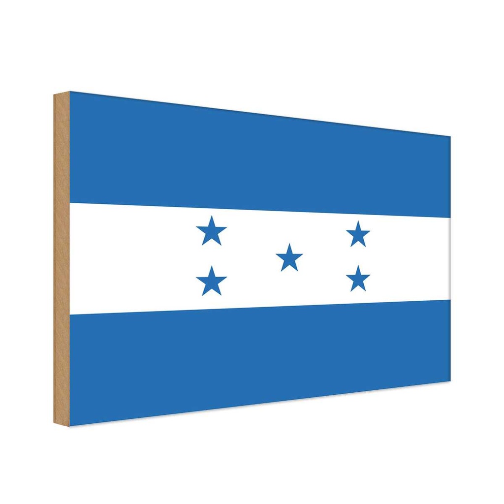Holzschild 20x30 cm Honduras Flagge Fahne Wappen
