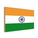 Holzschild 20x30 cm Indiens India Flagge Fahne Wappen