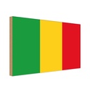 Holzschild 20x30 cm Malis Mali Flagge Fahne Wappen