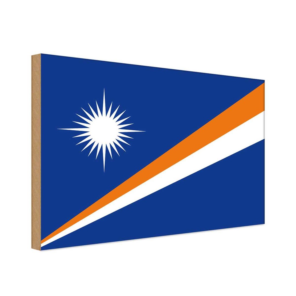 Holzschild 20x30 cm Marshallinseln Marshall Islands Abenteuer Reisen