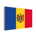Holzschild 20x30 cm Moldau Moldova Flagge Fahne Wappen
