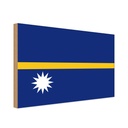 Holzschild 20x30 cm Naurus Nauru Flagge Fahne Wappen