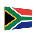 Holzschild 20x30 cm Südafrikas South Africa Flagge Fahne Wappen