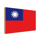 Holzschild 20x30 cm China Taiwan Flagge Fahne Wappen