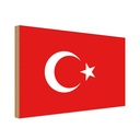 Holzschild 20x30 cm Türkei Turkey Flagge Fahne Wappen