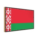 Holzschild 20x30 cm Weißrussland Belarus Flagge Fahne Wappen