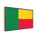 Holzschild 20x30 cm Benins Benin Flagge Fahne Wappen