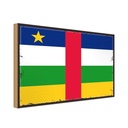 Holzschild 20x30 cm Zentralafrikanischen Republik R Flagge Fahne Wappen