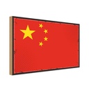 Holzschild 20x30 cm China Flagge Fahne Wappen