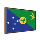 Holzschild 20x30 cm Weihnachtsinsel Flagge Fahne Wappen