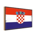 Holzschild 20x30 cm Kroatiens Croatia Flagge Fahne Wappen