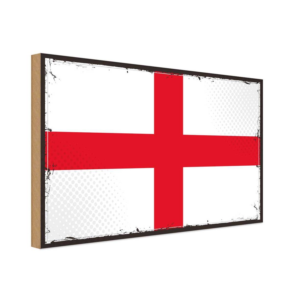 Holzschild 20x30 cm Englands England Flagge Fahne Wappen